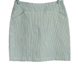 Mario Serrani Italy Light Green Pin Striped Golf Activewear Skirt